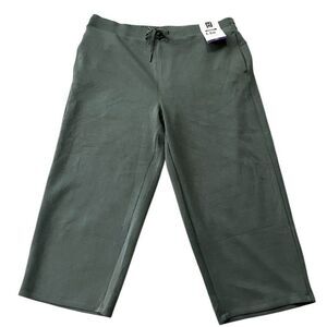 Members Mark Womens XXL Soft Sandwash Wide Leg Crop Pant Pull On Joggers NWT